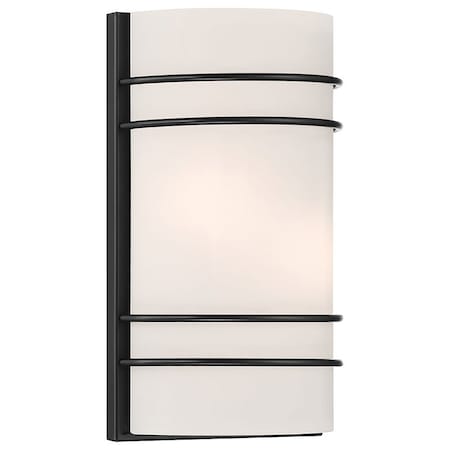Access Lighting Cassi, 2 Light Wall Sconce, Matte Black Finish, Opal Glass 20416-MBL/OPL